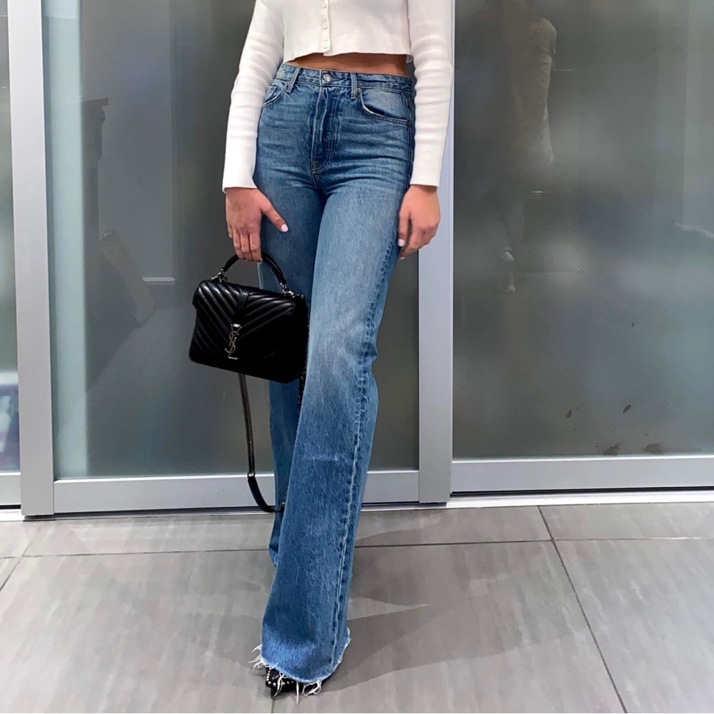 GRLFRND Denim wide leg jeans